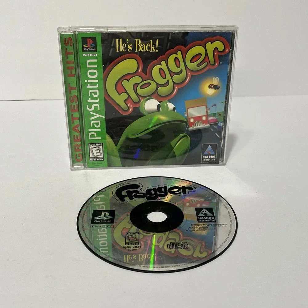 Frogger PlayStation 1 PS1 Video Game Greatest Hits CIB 1997 Tested Working
